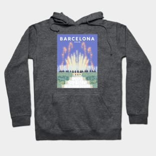 Barcelona, Spain Travel Poster Hoodie